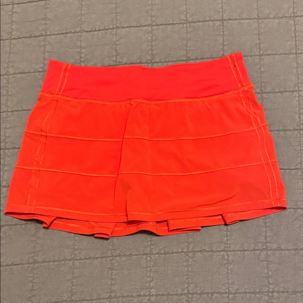 Lululemon Pace Rival Mid—Rise Skort - Orange - Size 6